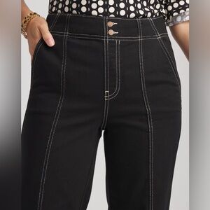 Chicos pull on wide leg jean, 1.5 or 10 regular in black. slimming New with tags